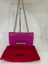 Load image into Gallery viewer, Valentino Magenta Leather Rockstud Va Va Voom Bag