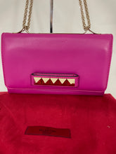 Load image into Gallery viewer, Valentino Magenta Leather Rockstud Va Va Voom Bag