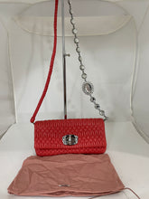 Load image into Gallery viewer, Miu Miu Coral Matelasse Leather Shoulder Bag