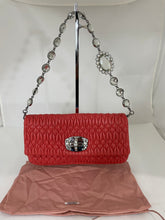 Load image into Gallery viewer, Miu Miu Coral Matelasse Leather Shoulder Bag
