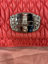 Load image into Gallery viewer, Miu Miu Coral Matelasse Leather Shoulder Bag