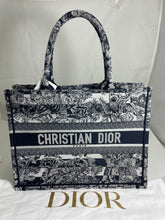 Load image into Gallery viewer, Dior Navy Medium Book Tote