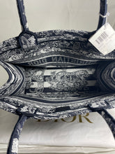 Load image into Gallery viewer, Dior Navy Medium Book Tote