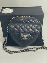 Load image into Gallery viewer, Chanel 22 Black Large Heart Crossbody Handbag