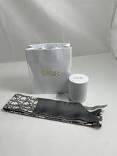 Load image into Gallery viewer, Dior Gray Silk Oblique Twilly