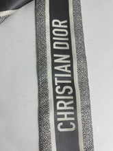 Load image into Gallery viewer, Dior Gray Silk Oblique Twilly