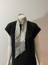 Load image into Gallery viewer, Dior Gray Silk Oblique Twilly