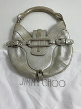 Load image into Gallery viewer, Jimmy Choo Metallic Silver Leather Mini Top Handle Bag