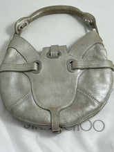 Load image into Gallery viewer, Jimmy Choo Metallic Silver Leather Mini Top Handle Bag