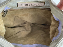 Load image into Gallery viewer, Jimmy Choo Metallic Silver Leather Mini Top Handle Bag