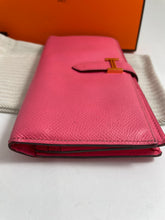 Load image into Gallery viewer, Hermes Bearn Rose Epsom Leather Azalee Wallet