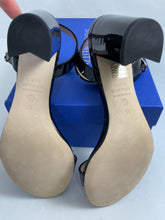 Load image into Gallery viewer, Stuart Weitzman Taliana Black Patent Leather Sandals