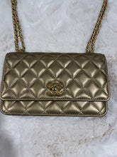 Load image into Gallery viewer, Chanel Gold WOC Wallet On Chain Handbag