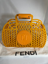 Load image into Gallery viewer, Fendi Orange Recycled Plastic Basket Bag
