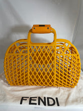 Load image into Gallery viewer, Fendi Orange Recycled Plastic Basket Bag