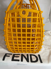 Load image into Gallery viewer, Fendi Orange Recycled Plastic Basket Bag