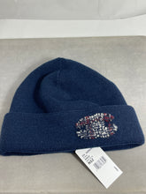Load image into Gallery viewer, Chanel Blue Cashmere w/ Tweed Trim Hat