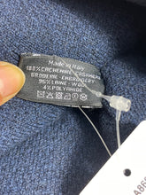 Load image into Gallery viewer, Chanel Blue Cashmere w/ Tweed Trim Hat