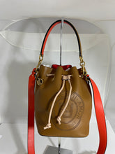 Load image into Gallery viewer, Fendi Mon Tressor Brown Leather Bucket Bag
