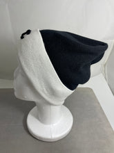 Load image into Gallery viewer, Chanel Black Cashmere With White Trim Hat