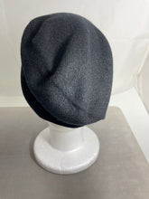 Load image into Gallery viewer, Chanel Black Cashmere With White Trim Hat