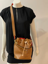 Load image into Gallery viewer, Fendi Mon Tressor Brown Leather Bucket Bag