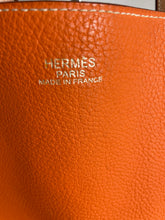 Load image into Gallery viewer, Hermés Gold Orange Taurillon Clemence Double Sens 45 Reversible Tote