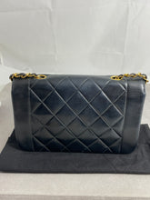 Load image into Gallery viewer, Chanel Vintage Black Lambskin Small Diana Handbag