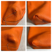 Load image into Gallery viewer, Hermés Gold Orange Taurillon Clemence Double Sens 45 Reversible Tote