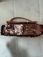 Load image into Gallery viewer, Fendi Rose Gold Sequin Baguette Embellished Shoulder Bag