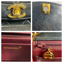 Load image into Gallery viewer, Chanel Vintage Black Lambskin Small Diana Handbag