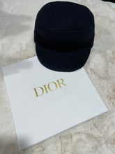 Load image into Gallery viewer, Dior Reversible Navy Dior Oblique News Boy Cap Hat