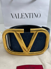 Load image into Gallery viewer, Valentino Wide Reversible Suede/Leather Belt