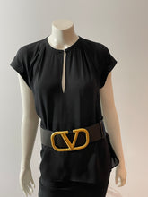 Load image into Gallery viewer, Valentino Wide Reversible Suede/Leather Belt