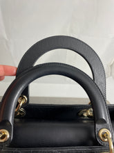 Load image into Gallery viewer, Dior Black Lambskin Medium Lady Dior Bag