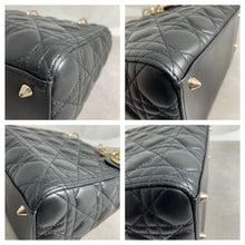 Load image into Gallery viewer, Dior Black Lambskin Medium Lady Dior Bag