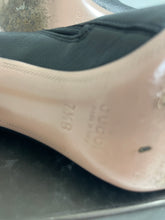 Load image into Gallery viewer, Gucci Black Goat Leather Rose Gold Heel