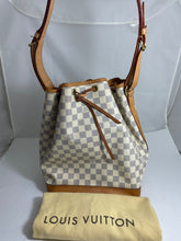 Load image into Gallery viewer, Louis Vuitton Damier Azur Canvas Noe Drawstring Bucket Bag