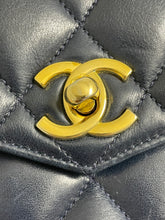Load image into Gallery viewer, Chanel Navy Blue Gold Hardware Fanny Belt Bag
