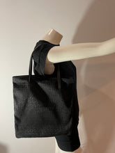 Load image into Gallery viewer, Fendi Black Monogram Zucca Fabric Tote