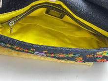 Load image into Gallery viewer, Fendi Denim Baguette Embellished Shoulder Bag