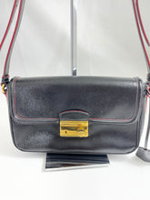 Load image into Gallery viewer, Prada Saffiano Vernice Black Leather Crossbody Bag