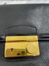 Load image into Gallery viewer, Prada Saffiano Vernice Black Leather Crossbody Bag
