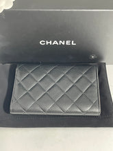 Load image into Gallery viewer, Chanel Black Caviar Folding Wallet