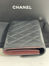 Load image into Gallery viewer, Chanel Black Caviar Folding Wallet