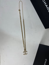 Load image into Gallery viewer, Chanel Gold Double Chain CC Reversible Pendant