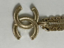 Load image into Gallery viewer, Chanel Gold Double Chain CC Reversible Pendant