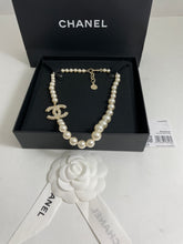 Load image into Gallery viewer, Chanel CC Pearl Choker Necklace Limited Edition
