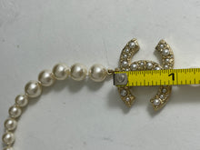 Load image into Gallery viewer, Chanel CC Pearl Choker Necklace Limited Edition
