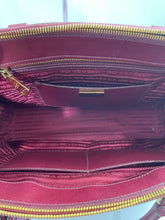 Load image into Gallery viewer, Prada Red Wine Top Handle Lux Tote Cargo Pocket Bag